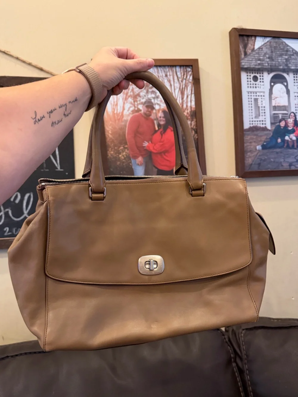 Vintage Coach Madison Lindsay Satchel